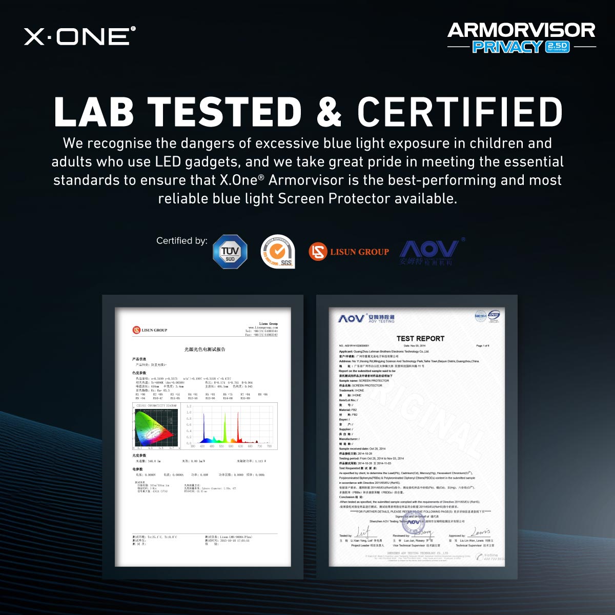 X.One® Hybrid Polymer Impact Screen Protector with Installer Kit