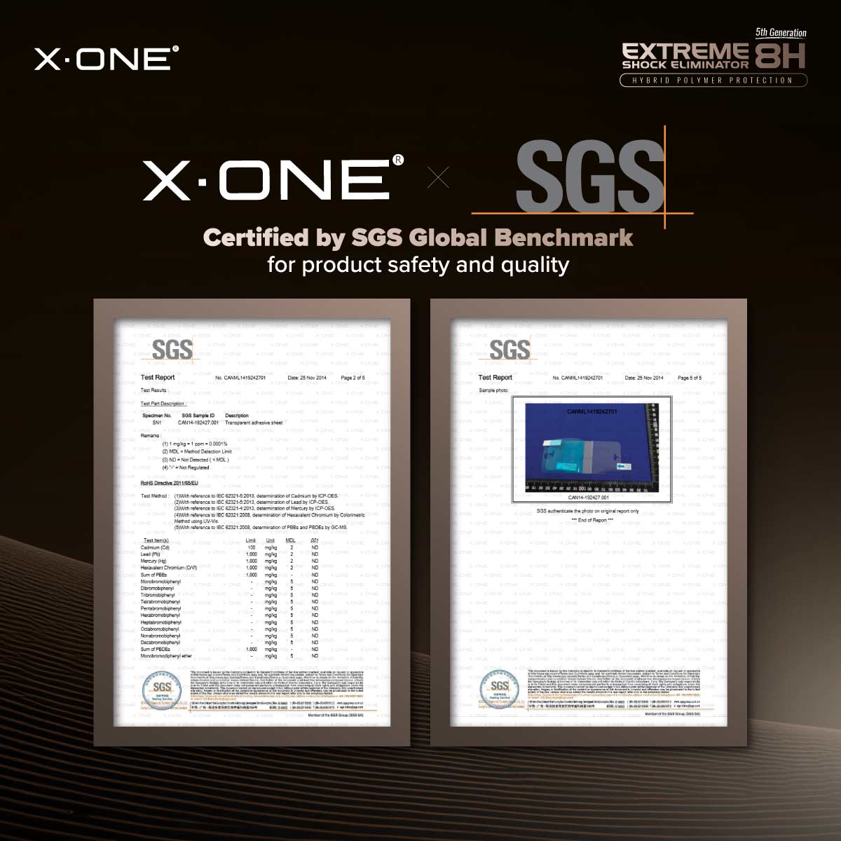 X.One® Hybrid Polymer Impact Screen Protector (ClearHD) with Installer Kit