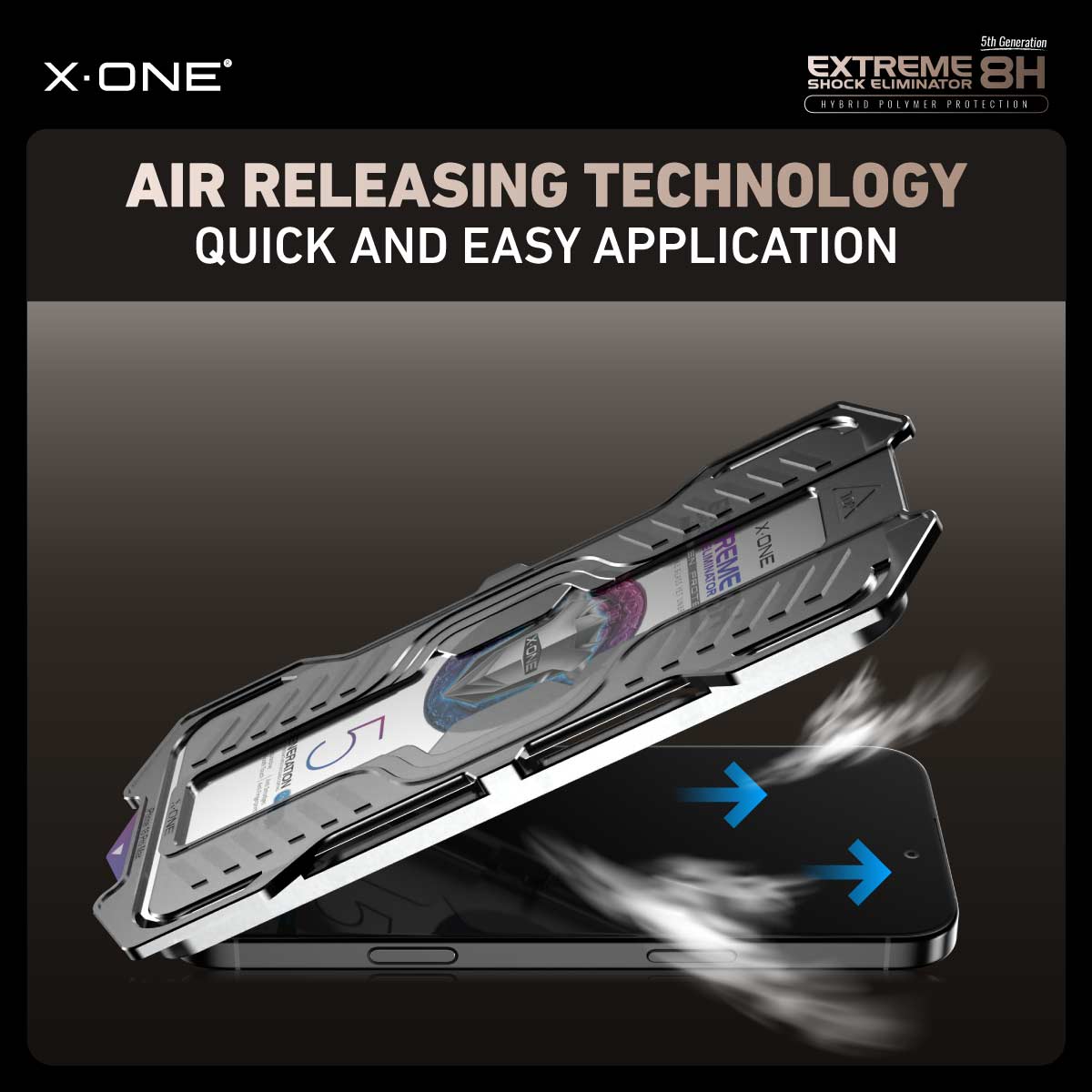 X.One® Hybrid Polymer Impact Screen Protector (ClearHD) with Installer Kit